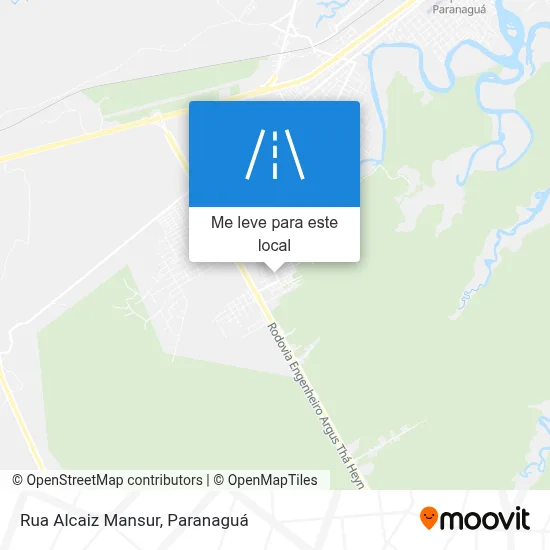 Rua Alcaiz Mansur mapa