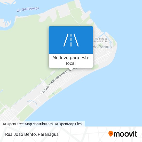 Rua João Bento mapa