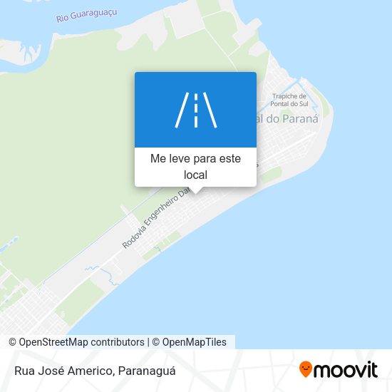 Rua José Americo mapa