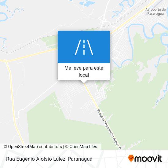 Rua Eugênio Aloísio Lulez mapa