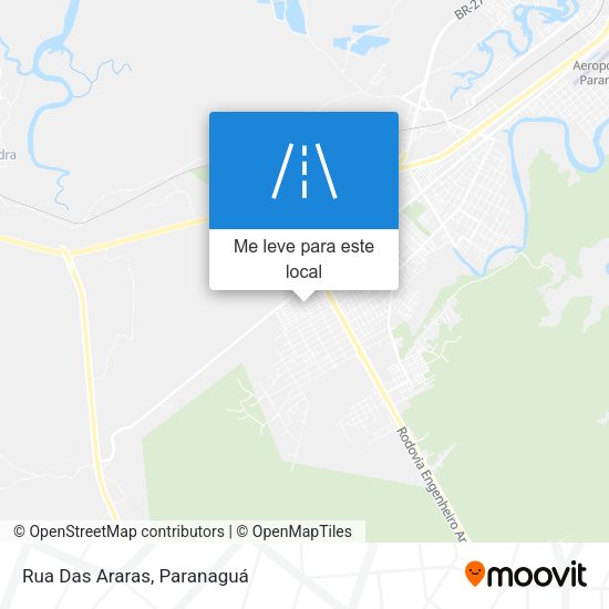 Rua Das Araras mapa