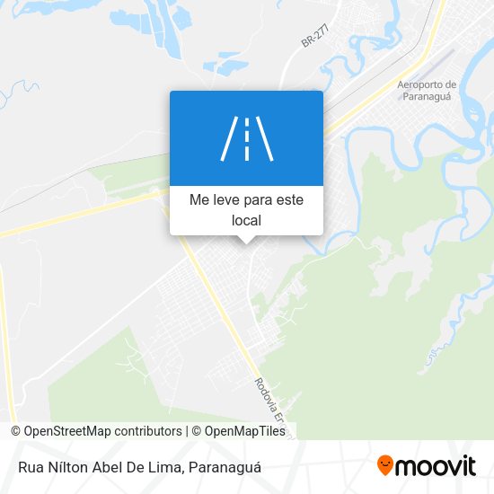 Rua Nílton Abel De Lima mapa