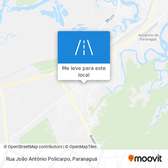 Rua João Antônio Policarpo mapa