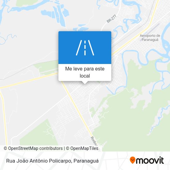 Rua João Antônio Policarpo mapa