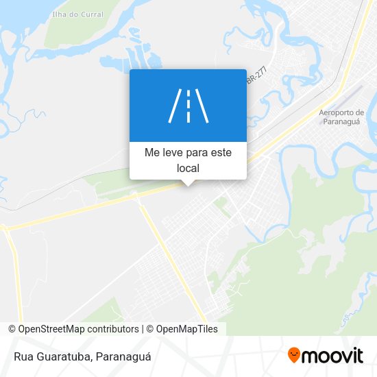 Rua Guaratuba mapa