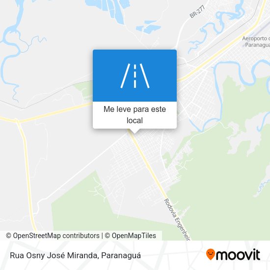 Rua Osny José Miranda mapa