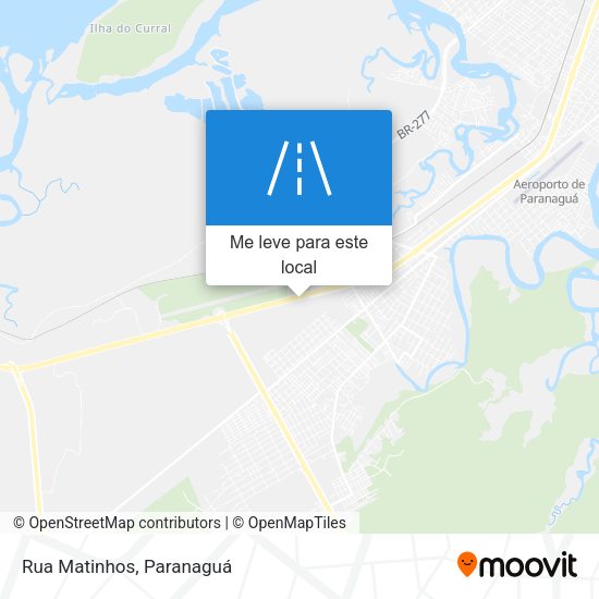 Rua Matinhos mapa