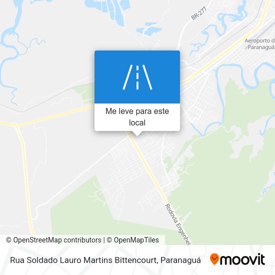 Rua Soldado Lauro Martins Bittencourt mapa