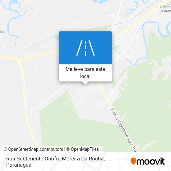 Rua Subtenente Onofre Moreira Da Rocha mapa