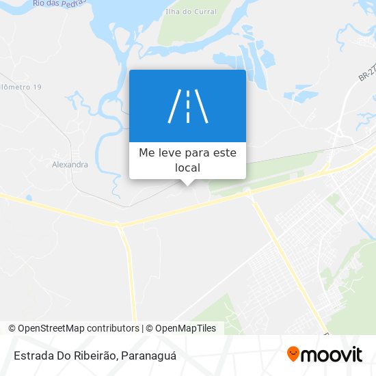 Estrada Do Ribeirão mapa