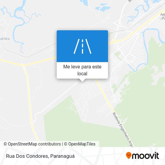 Rua Dos Condores mapa