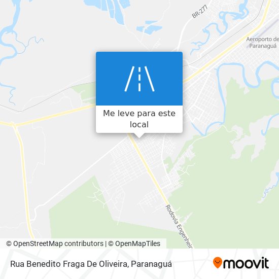 Rua Benedito Fraga De Oliveira mapa