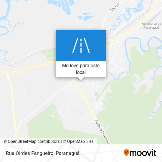 Rua Oirdes Fangueiro mapa