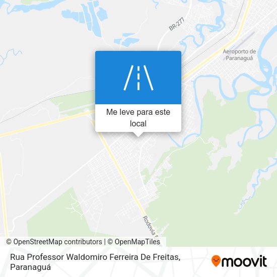 Rua Professor Waldomiro Ferreira De Freitas mapa