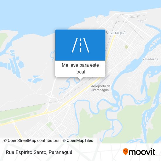 Rua Espírito Santo mapa