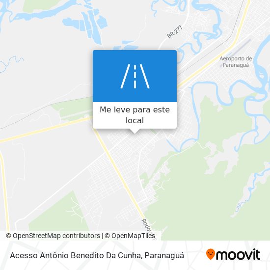 Acesso Antônio Benedito Da Cunha mapa