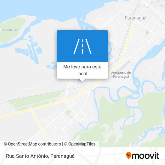 Rua Santo Antônio mapa