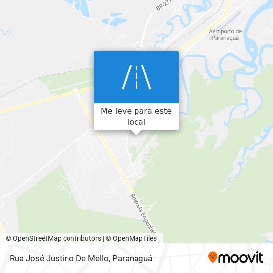 Rua José Justino De Mello mapa