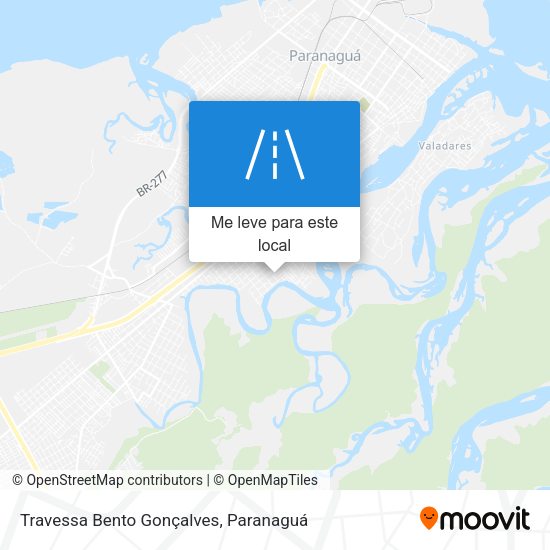 Travessa Bento Gonçalves mapa