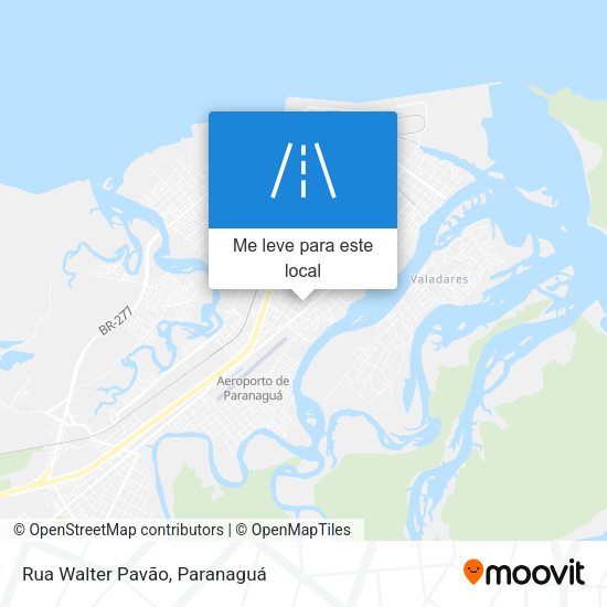 Rua Walter Pavão mapa