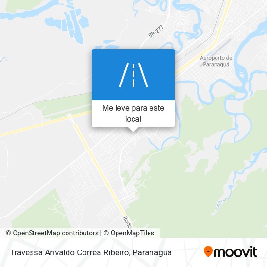 Travessa Arivaldo Corrêa Ribeiro mapa