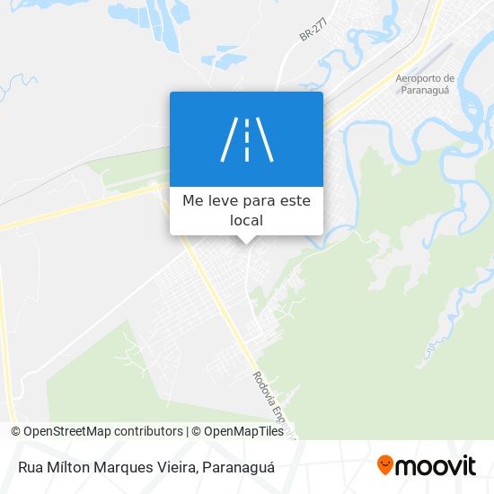 Rua Mílton Marques Vieira mapa