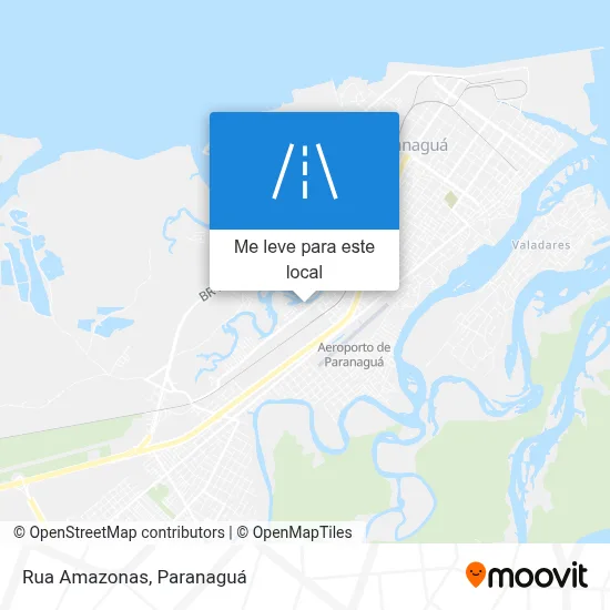 Rua Amazonas mapa