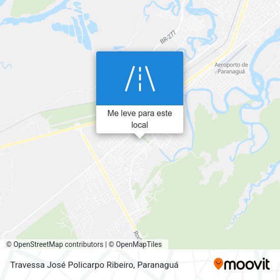 Travessa José Policarpo Ribeiro mapa
