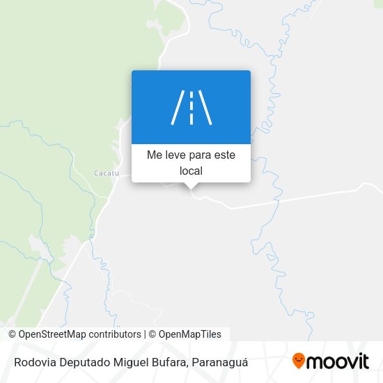 Rodovia Deputado Miguel Bufara mapa