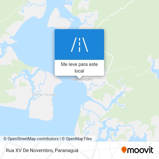 Rua XV De Novembro mapa