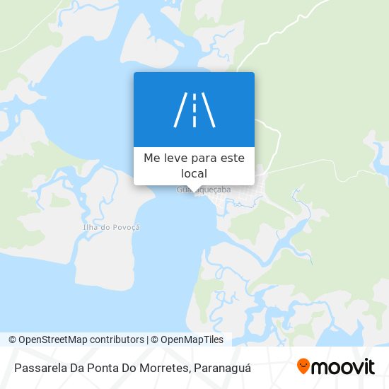 Passarela Da Ponta Do Morretes mapa