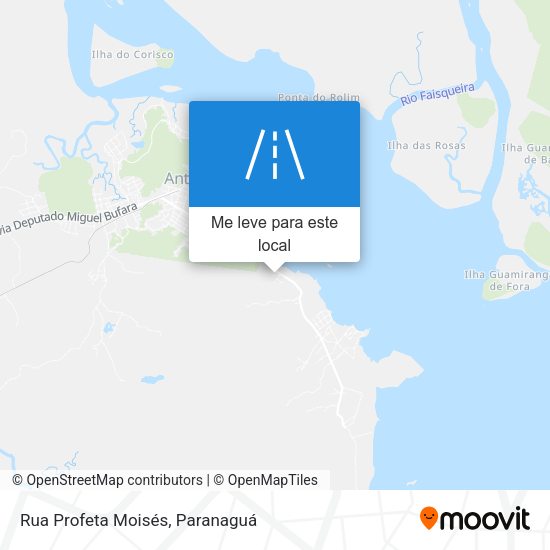 Rua Profeta Moisés mapa