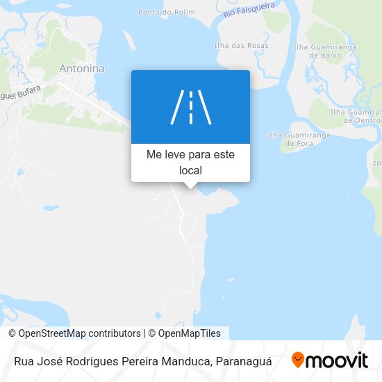 Rua José Rodrigues Pereira Manduca mapa