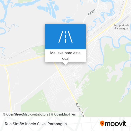 Rua Simão Inácio Silva mapa
