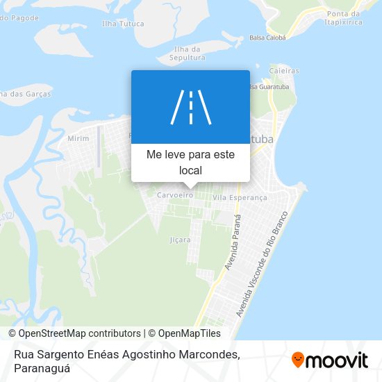 Rua Sargento Enéas Agostinho Marcondes mapa