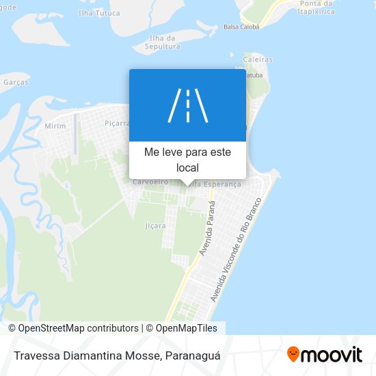 Travessa Diamantina Mosse mapa