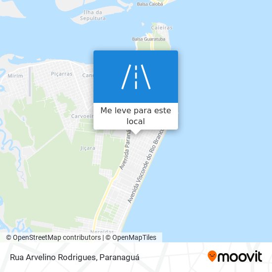 Rua Arvelino Rodrigues mapa