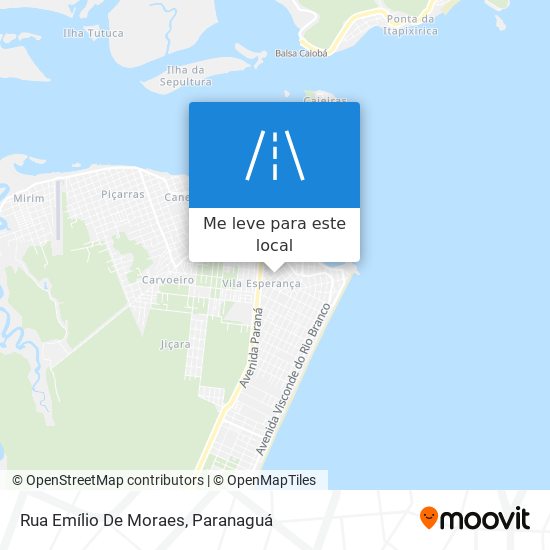 Rua Emílio De Moraes mapa