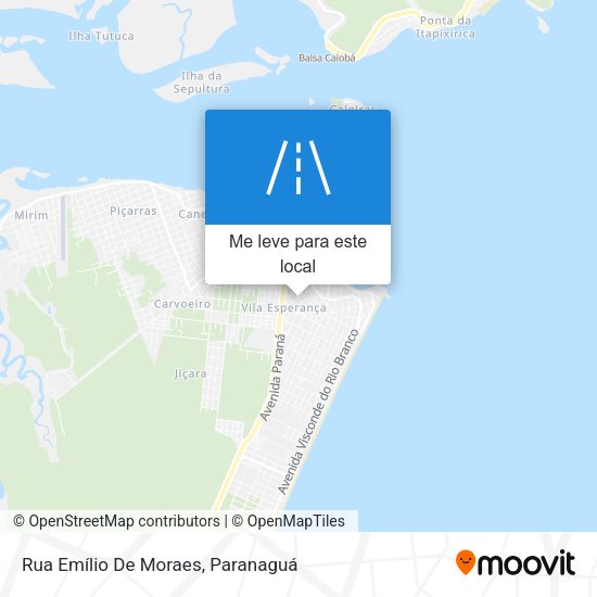 Rua Emílio De Moraes mapa