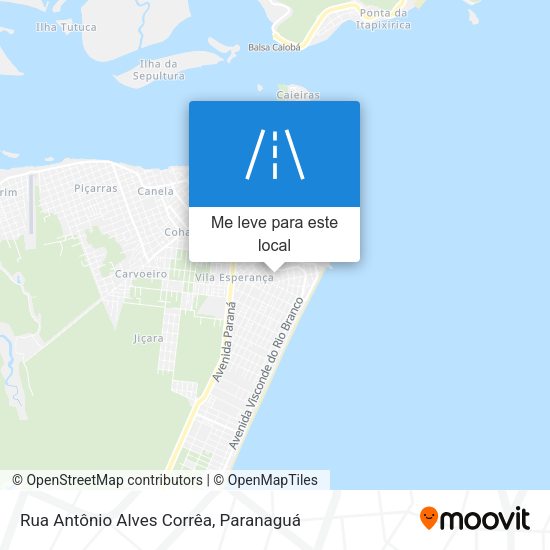 Rua Antônio Alves Corrêa mapa