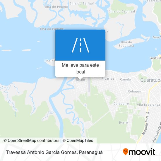 Travessa Antônio Garcia Gomes mapa