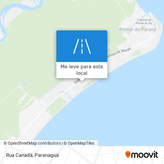 Rua Canadá mapa