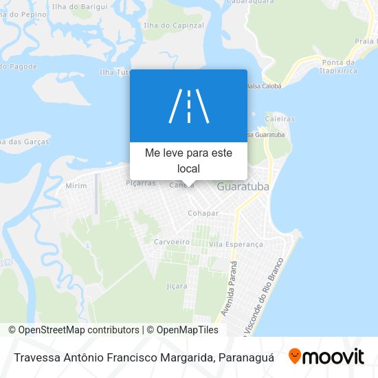 Travessa Antônio Francisco Margarida mapa