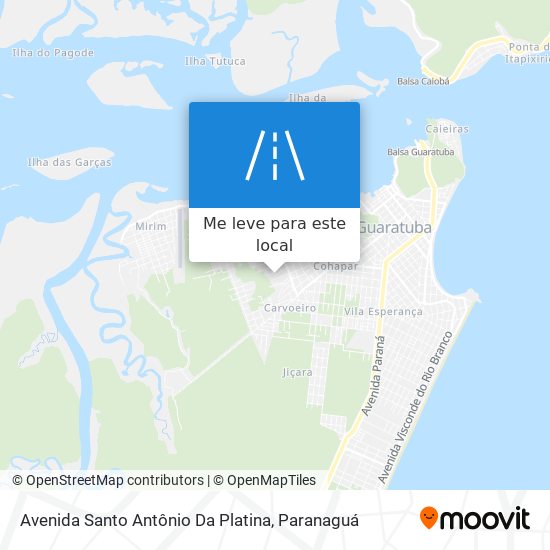 Avenida Santo Antônio Da Platina mapa