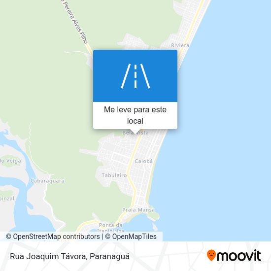 Rua Joaquim Távora mapa