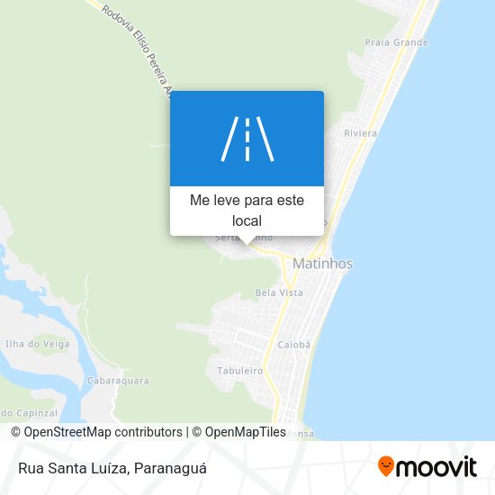 Rua Santa Luíza mapa