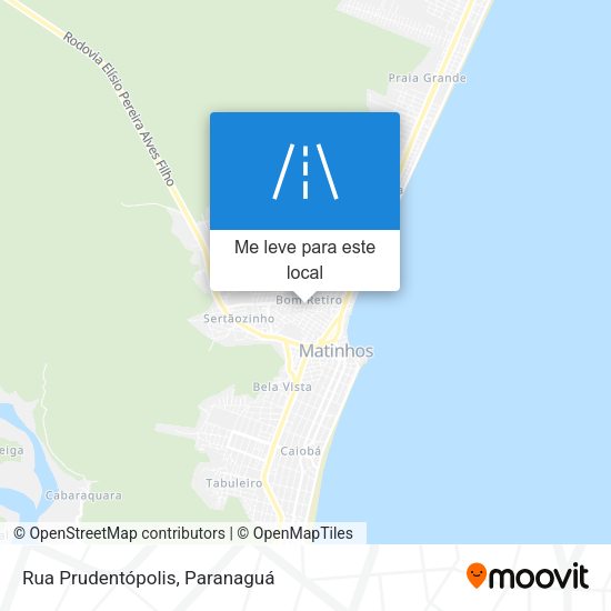 Rua Prudentópolis mapa