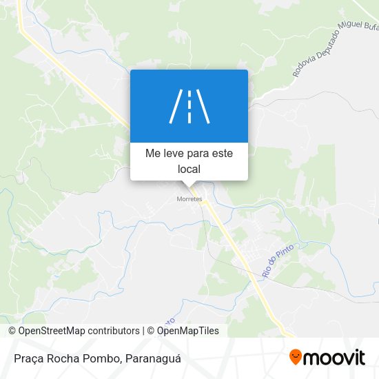 Praça Rocha Pombo mapa