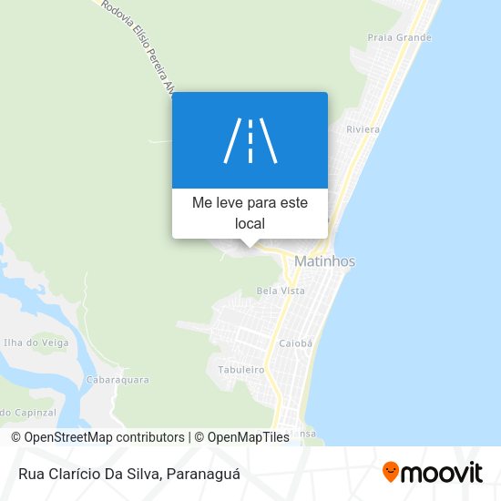 Rua Clarício Da Silva mapa