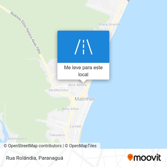 Rua Rolândia mapa